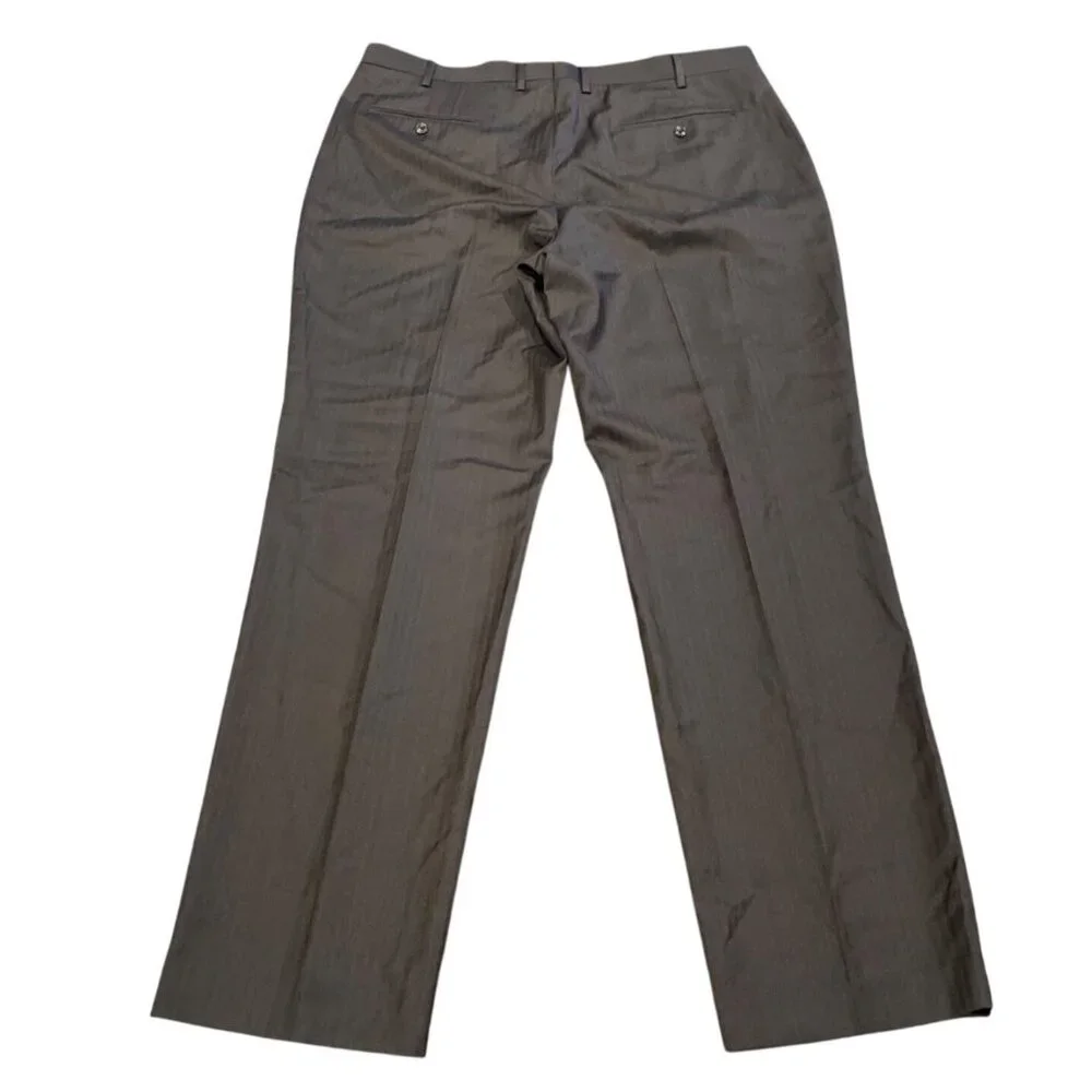 NWT J.Crew Crosby Classic-Fit Suit Pant 38x32 Brown Lightweight Italian Wool